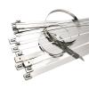 20 100Pcs 12mm 0.47 inch 304 Stainless steel cable twist tie lock metal zip wrap coated metal detectable cable tie(20PCS,12x700mm) view 1