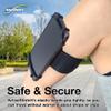 BoxWave Holster Compatible with Lenovo S60 - ActiveStretch Sport Armband, Adjustable Armband for Workout and Running - Jet Black view 3