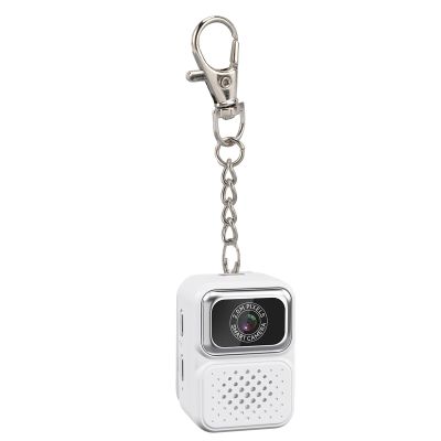 Diyeeni Mini Camera 1080P HD Video Recorder - Keychain Digital Camcorder with 0.96in Color Screen, Support OTG, Ultra Portable Tiny Camera for Travel Vlog Night Shots (White)