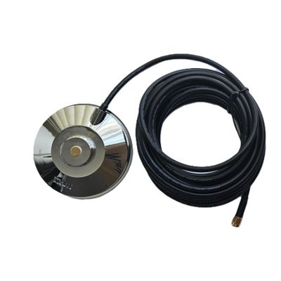 3.5" Magnet Mount NMO Chrome for Mobile Radio Antenna SMA Male Connector Tram 1237SMA