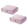 Tofficu Monitor Elevated Shelf with Drawer for Desk Storage Pink Abs Organizer for Computer Accessories Stationery Cosmetics Ergonomic Height Riser for Office Students and Makeup view 4