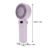EVGATSAUTO Mini Hand Fan, 5 Wind Speeds, Foldable, USB Rechargeable Fan with Digital Display for Office, On the Go (Purple) view 4