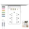 Wall Outlet Extender with Shelf & Night Light, Surge Protector Multi-Plug Outlet with 3 USB & 1 USB C Charging Ports, Flat Plug Power Socket Expander for Home & Office (1PC) view 1
