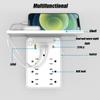 Wall Outlet Extender with Shelf & Night Light, Surge Protector Multi-Plug Outlet with 3 USB & 1 USB C Charging Ports, Flat Plug Power Socket Expander for Home & Office (1PC) view 3