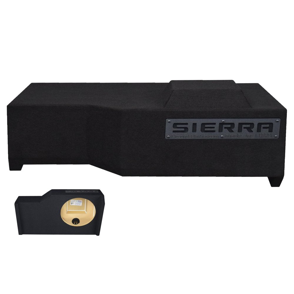 12" Single Sealed sub Box, fits 14-18 Sierra Crew-cab Speaker Box subwoofer Enclosure Stereo car Audio Home Audio