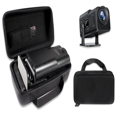 CaseSack Case for Mini projector compatible with X3, XunaPad Projector, Alwtniet, travel organizer for mini projector, remote controller, charge cord and HDMI cord