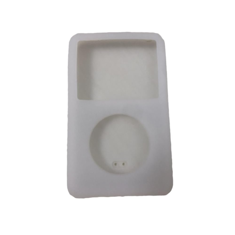 Silicone Soft Sleeve Cover for iPod Classic 3th 80GB 120GB 160GB Protective Rubber Shell Case,Ultra Durable&Hand-Washable,Non-Slip, Shockproof and Scratch-Resistant (Translucent White)