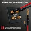 Mygatti 16/2 Gauge Speaker Wire 50FT, 16 AWG 2 Conductors OFC Pure Copper Electrical Red Black Cable for Car Speakers Stereo, Home Theater, Automotive Wire, Aluminum Foil Shield, Flexible Clear PVC view 4