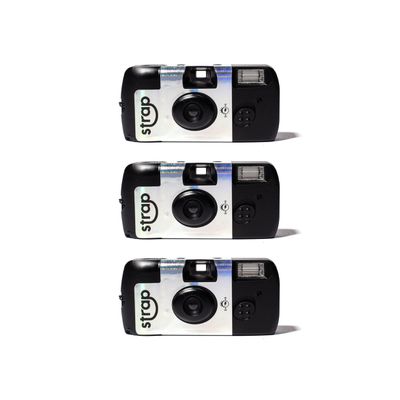 Disposable Camera Bulk with Development & Free Return Shipping  27 Exposures, 10 ft Flash  Weddings, Parties (3 Pack)