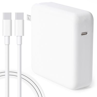 118W USB-C Fast Charger for Mac Book Pro/Air 16/15/14/13-inch M1/M2/M3/M4 | Compatible with All USB-C Devices | Supports PD 3.0 Fast Charging Technology, Includes a 6-Foot Braided Cable