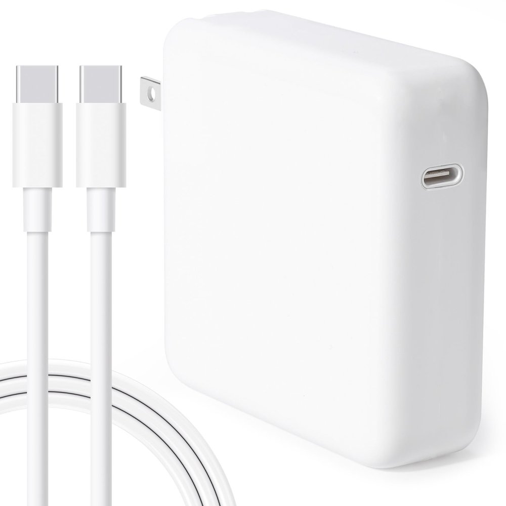 118W USB-C Fast Charger for Mac Book Pro/Air 16/15/14/13-inch M1/M2/M3/M4 | Compatible with All USB-C Devices | Supports PD 3.0 Fast Charging Technology, Includes a 6-Foot Braided Cable