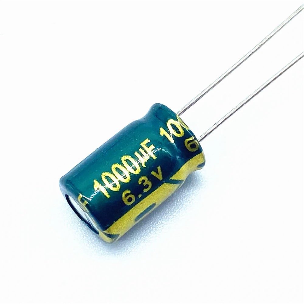 20Pcs/lot 8 * 12 High Frequency Low impedance High Frequency Low impedance Aluminum electrolytic Capacitor 1000 Uf 6.3V