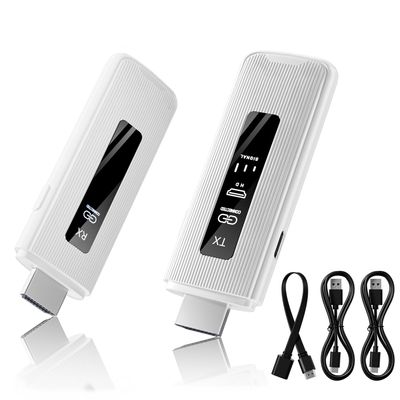 ICZI Wireless HDMI Transmitter and Receiver 164FT/50M, LED Display, 4K Decode 1080P@60Hz Ultra HD Video Output, Plug & Play 2.4G+5G for Video and Audio to Monitor from PC/Projector/TV Box