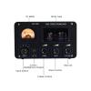 12V SA-1000 Tube preamplifier 4 Input 2 Output Headphone Amplifier high and Low Tone Adjustment Audio Amplifier with VU Meter view 4