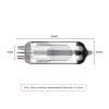 6E1n 6E1 Tube Valve Replacement Upgrade EM80 EM81 Suitable for high Brightness Tube Amplifier Audio Level Indicator Valve view 2