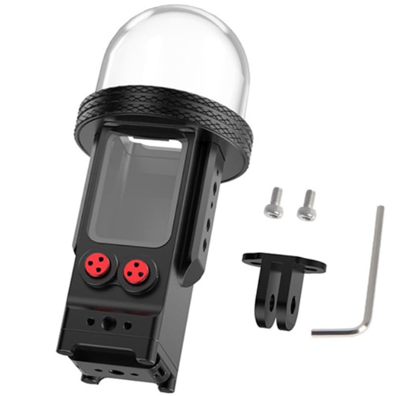 Coyktonty Waterproof Case/Aluminum Alloy Diving Case for DJI Osmo Pocket 3,Supports Magnetic Adapter Connection,Waterproof to 80M,Pressure Resistant Dustproof Drop Proof