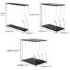 12 - Inch Acrylic Record Storage Rack, Transparent Display Case, Stylish Record Holder, Organizer for Bedroom, Living Room, Albums(Blue,6.3'') view 2