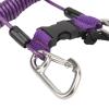 Diving Hook Rope Stainless Steel Flexible Anti Lost Diving Camera Rope Spring Coil Reef Hook for Scuba Diving Underwater Photography Diving Equipment Accessories (Purple) view 2