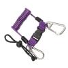 Diving Hook Rope Stainless Steel Flexible Anti Lost Diving Camera Rope Spring Coil Reef Hook for Scuba Diving Underwater Photography Diving Equipment Accessories (Purple) view 4