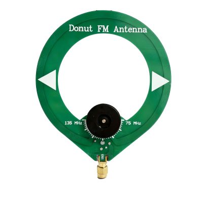 GOOZEEZOO 5W Donut FM Mini Loop Antenna 75MHz-135MHz SMA Male Connector
