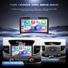 4G+64G Android 15 Car Stereo for Honda CRV C-R-V 2012-2016 with Wireless Carplay Android Auto, 9 Inch 1280 * 720 Touch Screen GPS/WiFi/Bluetooth 5.0/ FM/32EQ/ SWC/Backup Camera view 2