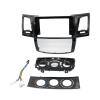 Car Radio Panel 9 Inch Adapter Car Radio DVD Player Fit for Fascias Frame Fit for Toyota Fortuner Hilux Fit for Vigo 2007-2015 Android Fit for Dash Fitting Panel Kit Nice-Looking(Wooden MT Frame) view 1