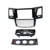 Car Radio Panel 9 Inch Adapter Car Radio DVD Player Fit for Fascias Frame Fit for Toyota Fortuner Hilux Fit for Vigo 2007-2015 Android Fit for Dash Fitting Panel Kit Nice-Looking(Wooden MT Frame) view 2