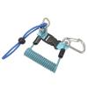 Diving Hook Rope Stainless Steel Flexible Anti Lost Diving Camera Rope Spring Coil Reef Hook for Scuba Diving Underwater Photography Diving Equipment Accessories (Blue) view 1