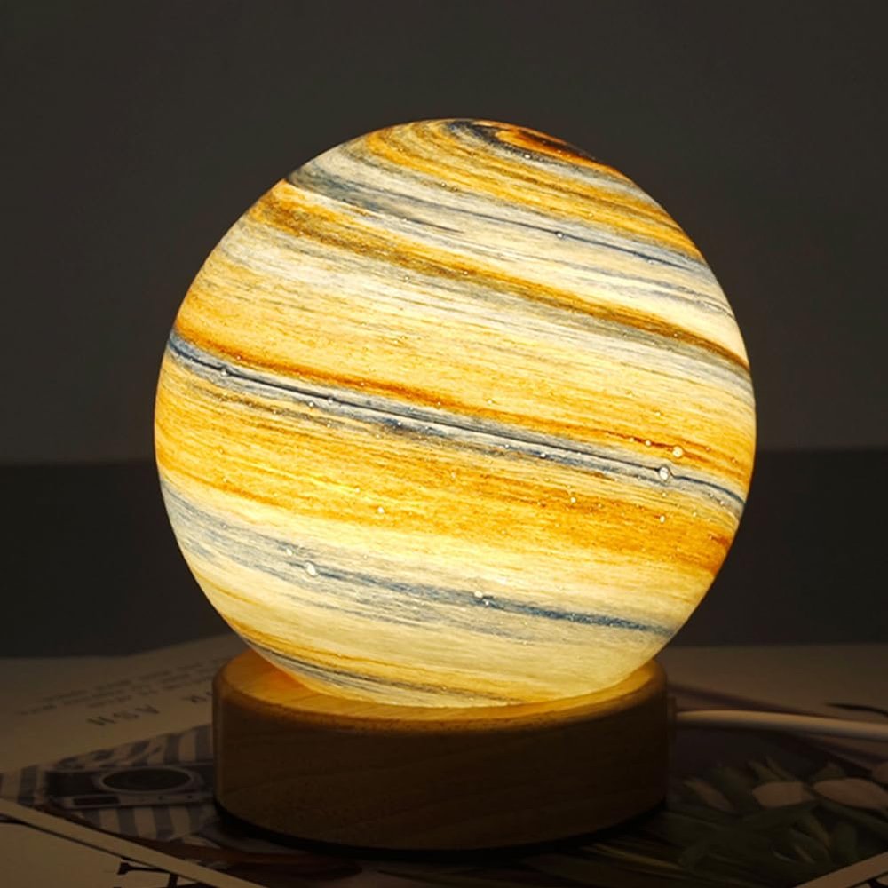 The Wandering Planet Light - 3D Starry Sky Projector, Galaxy Night Light for Bedroom, Romantic LED Space Lamp with Nebula Effect, Birthday Decor (First Rays of The Morning Sun)