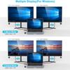 Docking Station for Laptop, 10 in 1 USB C Adapter Docking Station with 4K HDMI & VGA, 3 x USB 3.0, Gigabit Ethernet RJ45 LAN, USB C PD, SD/TF Card Reader, 3.5mm Audio/Mic (5) view 3