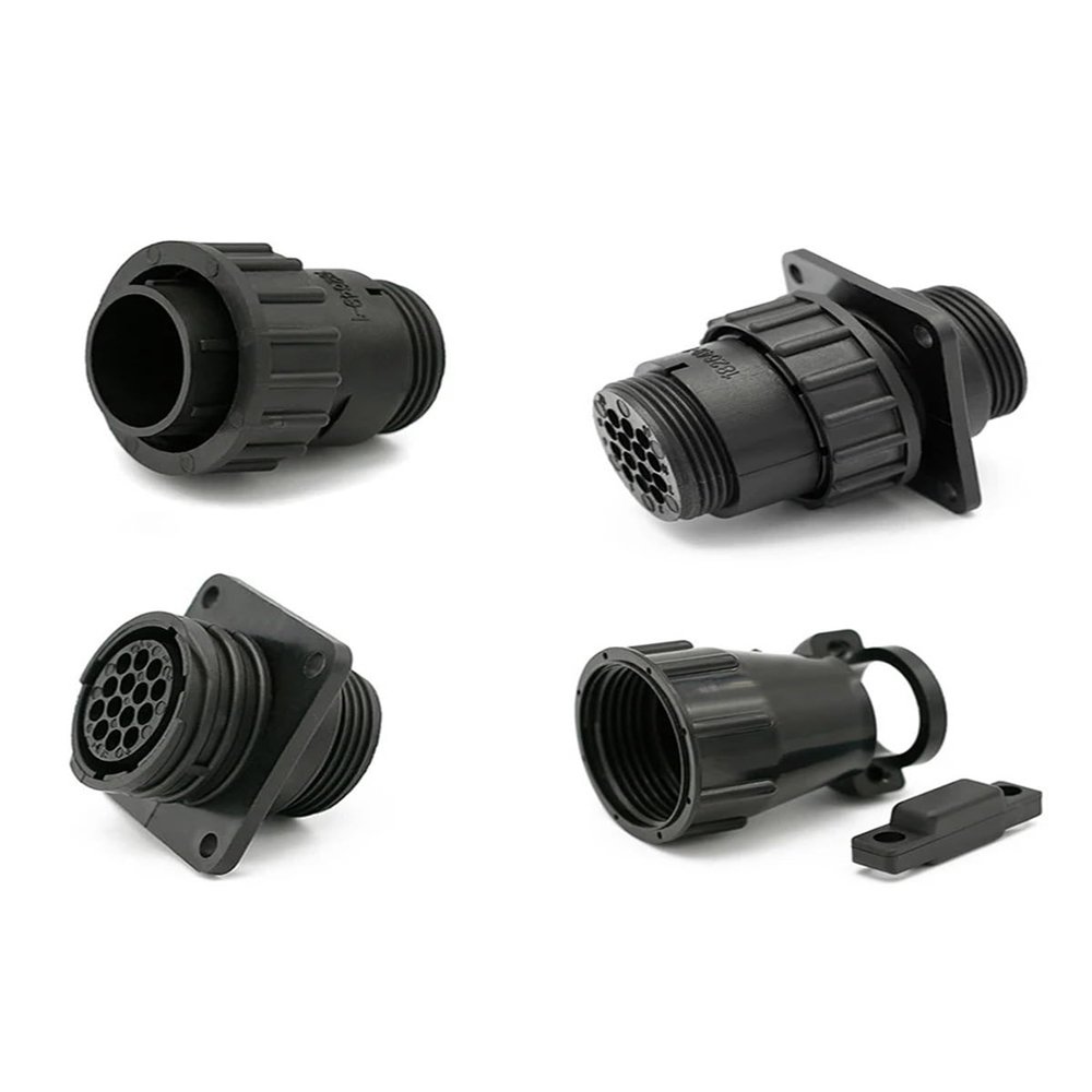 RZQUAL 1/5/20/50 Sets 4P/9P/14Pin AMP/TE Type SMEMA SMT Equipment Signal Connector Aviation Plug 182645 182919 182647 182649 206043(9p Male Female Set,1 Set)