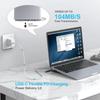 Docking Station for Laptop, 10 in 1 USB C Adapter Docking Station with 4K HDMI & VGA, 3 x USB 3.0, Gigabit Ethernet RJ45 LAN, USB C PD, SD/TF Card Reader, 3.5mm Audio/Mic (50) view 2
