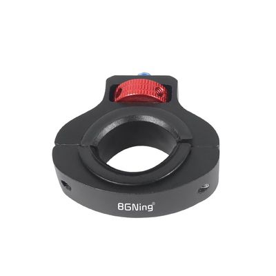 BGNing Aluminum Bicycle Handlebar Mount 1/4'' Screw Adapter Handlebar Clip Holder Clamp Compatible with ONE R/X2/13/MAX/Action4 Action/OSMO 360 Camera Accessories (Black red-)