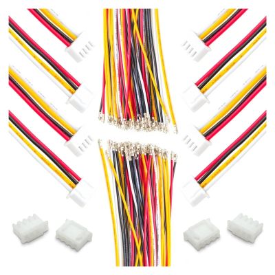 XZZQDZSWMN 2.54mm JST Connector with 22AWG Pre-Crimped Wire, 2/3/4/5/6 Pin Housing JST Adapter Cable Connector 20cm Wire(4p)