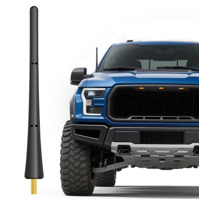 7.9 Inches Short Antenna for Ford F150 2009-2025 & Bronco 2021-2025, Rubber Replacement Antenna, F150 Accessories, Internal Copper Coil for Enhanced AM/FM Reception & Car Wash Proof, Easy Installation