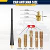 7.9 Inches Short Antenna for Ford F150 2009-2025 & Bronco 2021-2025, Rubber Replacement Antenna, F150 Accessories, Internal Copper Coil for Enhanced AM/FM Reception & Car Wash Proof, Easy Installation view 2