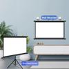 60/72 Inch Portable Projector Screen with Stand, 16:9 HD Pull Up Projector Screen, Height Adjustable Tripod for Home Theater Party(72inch(159x90cm)) view 3