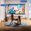 60/72 Inch Portable Projector Screen with Stand, 16:9 HD Pull Up Projector Screen, Height Adjustable Tripod for Home Theater Party(72inch(159x90cm)) view 4