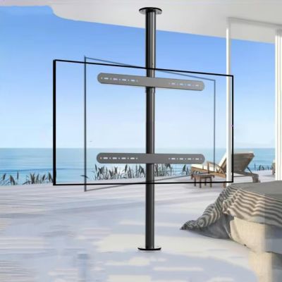 GLDGJMZ TV Mounts, LCD TV Frame Floor Stand - LCD TV 360 Degree Rotating Frame Floor Stand - Tv Wall Mount, Partition Wall Rotating Rack Rotating TV Cabinet Rotating Base, Fits 32-75inch L