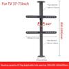 GLDGJMZ TV Mounts, LCD TV Frame Floor Stand - LCD TV 360 Degree Rotating Frame Floor Stand - Tv Wall Mount, Partition Wall Rotating Rack Rotating TV Cabinet Rotating Base, Fits 32-75inch L view 2