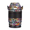 Camera Lens Skin Anti-Scratch Sticker for Sony E 16-70mm F4 ZA Coat Vinyl Protective Film Decals 16-70 F4 ZA(Graffiti White) view 1