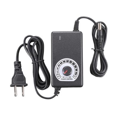 3V-12V 2A 3A Adjustable Adapter Universal Power Adapter Supply 5.5x2.1/2.5mm EU US 3V 12V Charger for LED Light CCTV(3-12V 2A,EU)