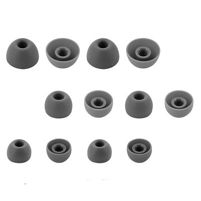 Adam Victor 6 Pairs Silicone Replacement Earbuds Tips Eartips Compatible with Beat Studio Buds + / 12PCS Ear Buds EarTips, S/M/L 3 Size, Gray (Boxed) 713dg6p