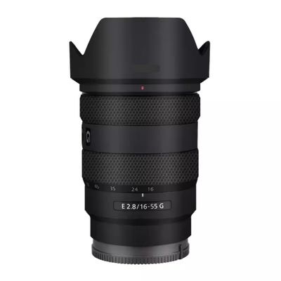 Camera Lens Sticker Coat Wrap Protective Film Body Protector Decal Skin for Sony E 16-55mm F2.8 16-55 2.8(Matte Black)