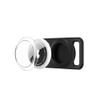 1Pcs Pet Anti-Loss Device Pet GPS Tracker Airtag Locator Protective Cover Case, Waterproof Silicone Collar Holder, Black view 3