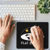 Flat Earth Mouse Pad 8.6 x 7 inch, Mousepad for Laptop Gaming, Computer Mouse Mat Stitched Edge Non-Slip Rubber Base, Home Office Decor Desk Accessories view 3