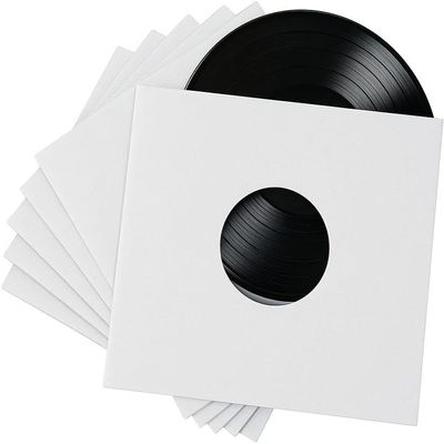 1000 - Pack White Paper Vinyl 45 RPM Record Inner Sleeves 7-Inch LP Album