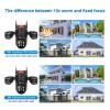 LNBBEQ 20MP Four Screens WiFi IP Camera Outdoor 10X Optical Zoom Five Lens PTZ Auto Tracking Waterproof CCTV Camera(AU Plug,8K No Zoom No Card) view 3