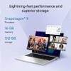 ASUS Vivobook 14 Laptop, 14 WUXGA 60Hz Display, Qualcomm Snapdragon X, Qualcomm Adreno GPU, 16GB RAM, 512GB SSD, Windows 11, Cool Silver, X1407QA-BS56 view 4