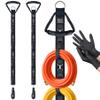 Extension Cord Organizer, 2 PCS Extension Cord Hanger with 5 Detachable Straps, Garage Garden Storage Straps for Cable, Hose, Rope, Tool view 1
